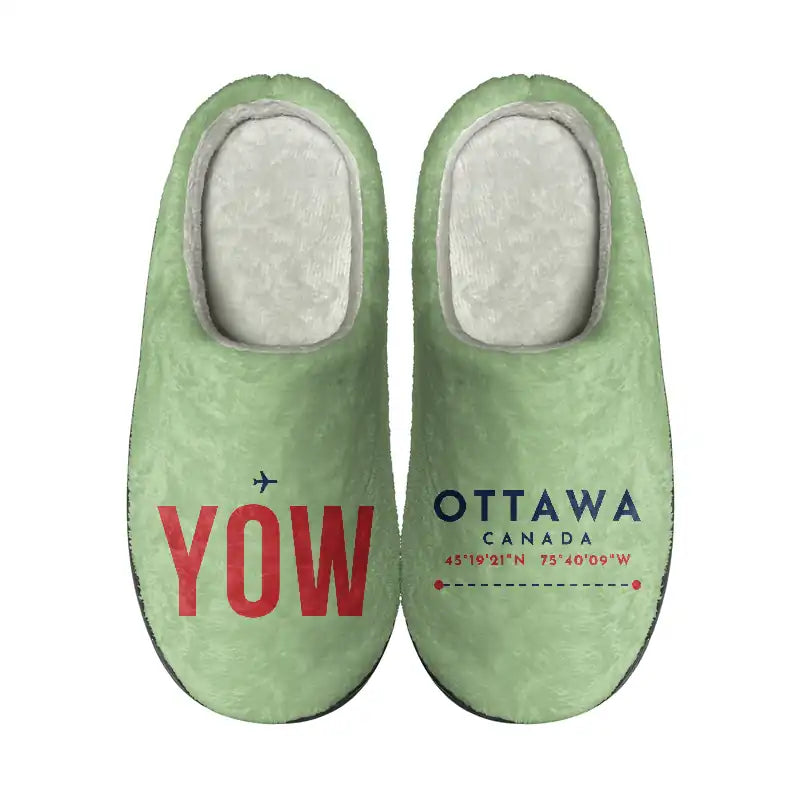 Ottawa Macdonald-Cartier International Airport (YOW) Slippers & Flip Flops - Slippers - Cotton - Code - Different - Light Green