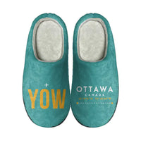 Thumbnail for Ottawa Macdonald-Cartier International Airport (YOW) Slippers & Flip Flops - Slippers - Cotton - Code - Different - Turquoise