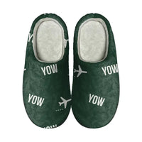 Thumbnail for Ottawa Macdonald-Cartier International Airport (YOW) Slippers & Flip Flops - Slippers - Cotton - Pattern - Dark Green