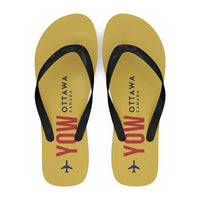 Thumbnail for Ottawa Macdonald-Cartier International Airport (YOW) Slippers & Flip Flops - Slippers - Flip Flops - Code - Yellow