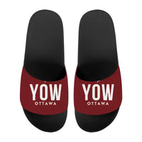 Thumbnail for Ottawa Macdonald-Cartier International Airport (YOW) Slippers & Flip Flops - Slippers - Sport - Code - Dark Red
