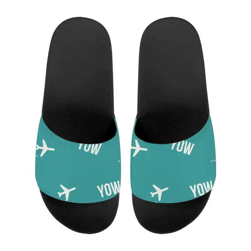 Ottawa Macdonald-Cartier International Airport (YOW) Slippers & Flip Flops - Slippers - Sport - Pattern - Turquoise