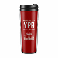Thumbnail for Prince Rupert Airport (YPR) Travel Mugs - Boarding Pass - Plastic (No Holder) - Red