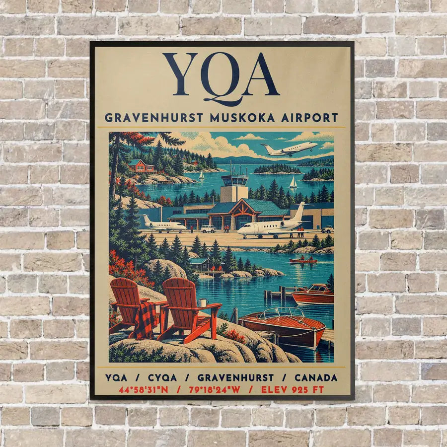 YQA - Poster - Canvas Framed - Beige