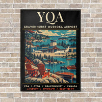 Thumbnail for YQA - Poster - Canvas Framed - Black