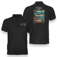 Thumbnail for YQA - Poster - Double-Side Polo - Black