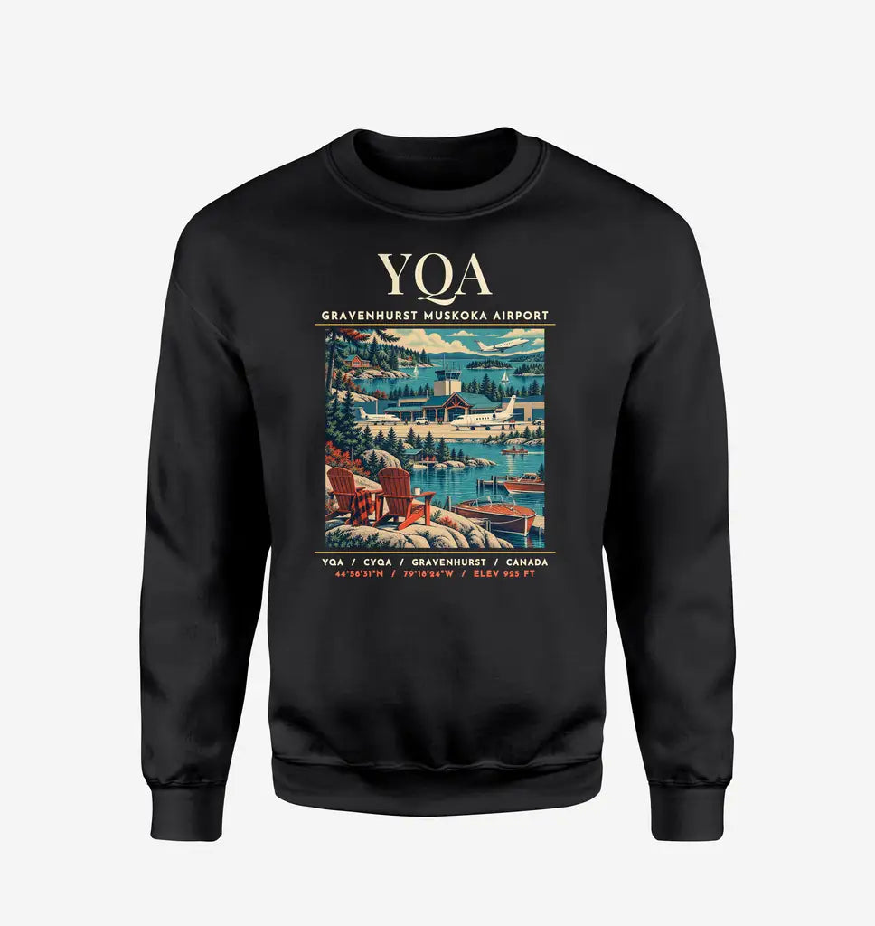 YQA - Poster - Sweatshirt - Black