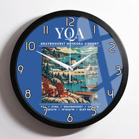 Thumbnail for YQA - Poster - Wall Clock Framed - Blue