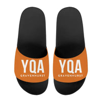 Thumbnail for Gravenhurst Muskoka Airport (YQA) Slippers & Flip Flops - Slippers - Sport - Code - Orange