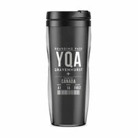 Thumbnail for Gravenhurst Muskoka Airport (YQA) Travel Mugs - Boarding Pass - Plastic (No Holder) - Gray