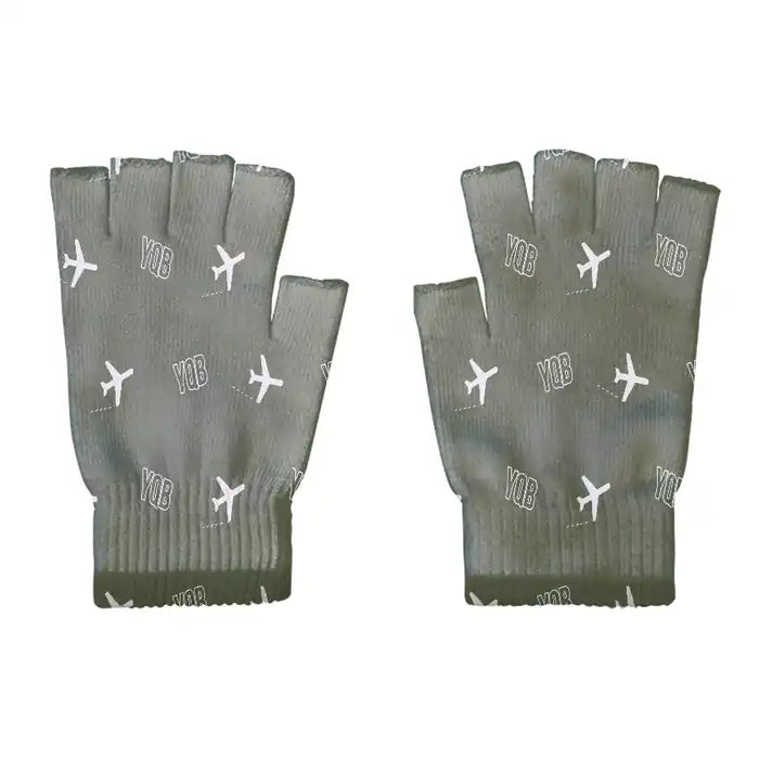 Québec City Jean Lesage International Airport (YQB) Gloves - Gloves - Cut - Pattern - Green Army