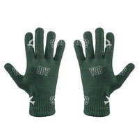 Thumbnail for Québec City Jean Lesage International Airport (YQB) Gloves - Gloves - Full - Pattern - Dark Green