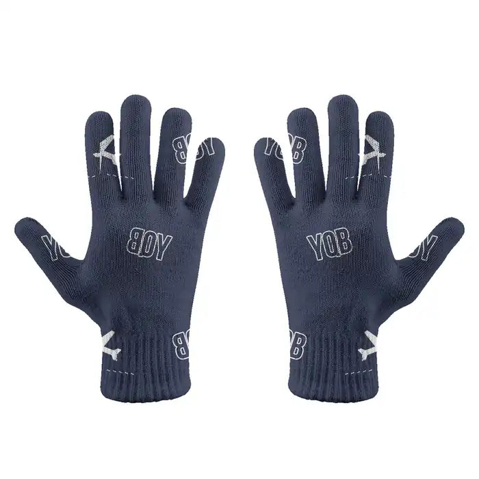 Québec City Jean Lesage International Airport (YQB) Gloves - Gloves - Full - Pattern - Navy Blue