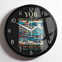 Thumbnail for YQB - Poster - Wall Clock Framed - Black