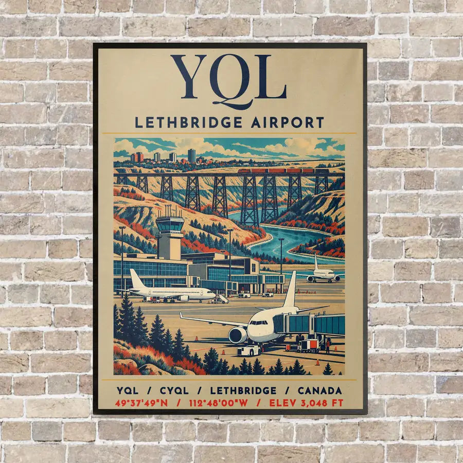 YQL - Poster - Canvas Framed - Beige