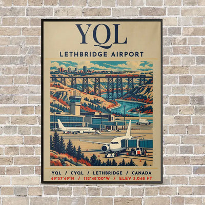 YQL - Poster - Canvas Framed - Beige