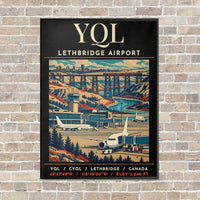 Thumbnail for YQL - Poster - Canvas Framed - Black