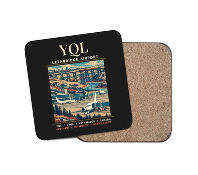 YQL - Poster - Coaster - Black