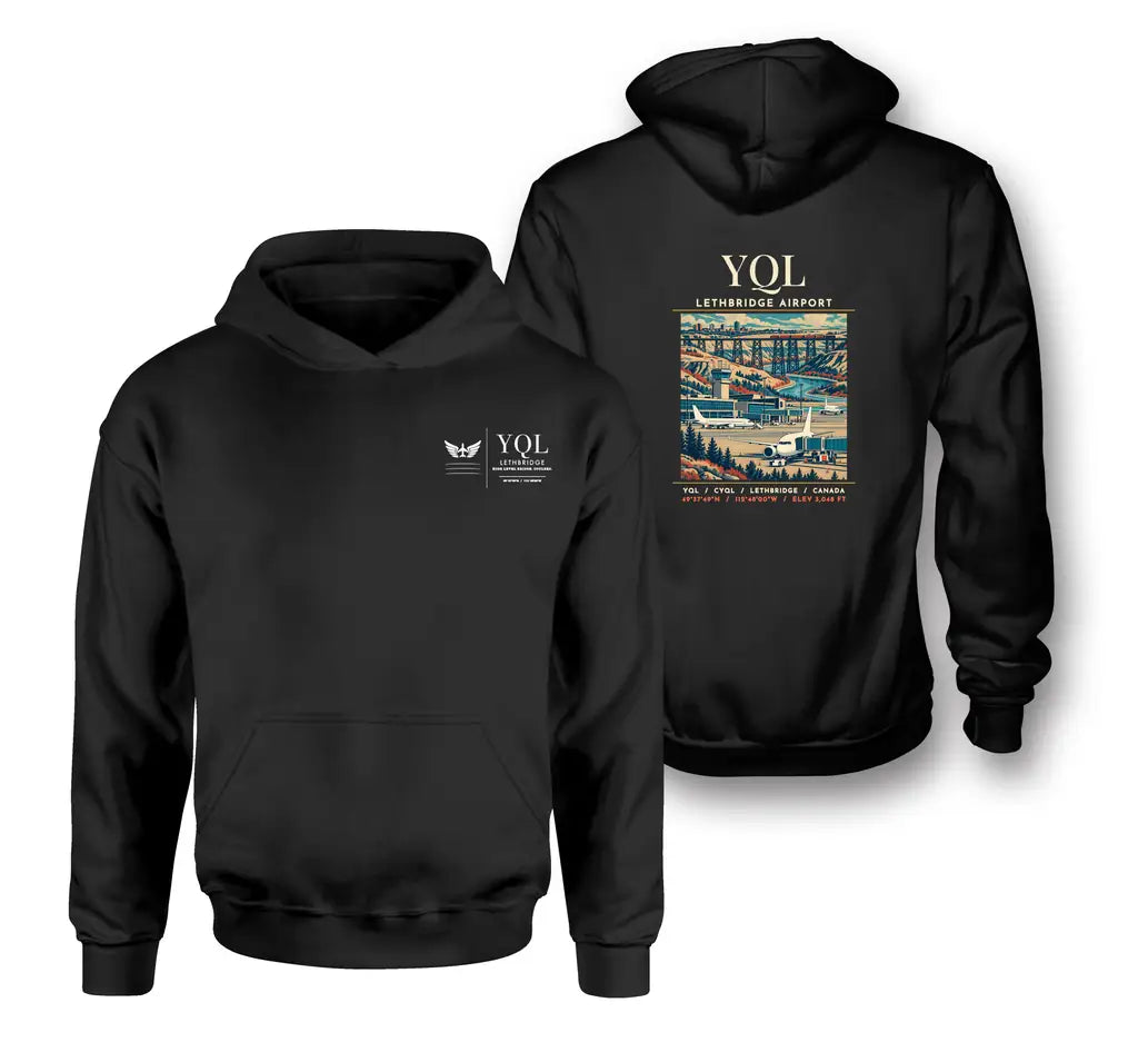 YQL - Poster - Double-Side Hoodie - Black