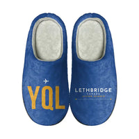 Thumbnail for Lethbridge County Airport (YQL) Slippers & Flip Flops - Slippers - Cotton - Code - Different - Blue