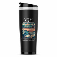 Thumbnail for Greater Moncton International Airport (YQM) Travel Mugs - Poster - Stainless Steel (No Holder) - Black