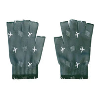 Thumbnail for Comox Valley Airport (YQQ) Gloves - Gloves - Cut - Pattern - Dark Green