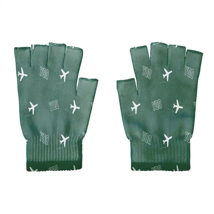 Comox Valley Airport (YQQ) Gloves - Gloves - Cut - Pattern - Green