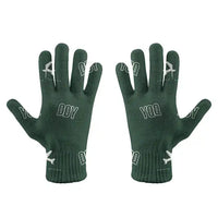 Thumbnail for Comox Valley Airport (YQQ) Gloves - Gloves - Full - Pattern - Dark Green