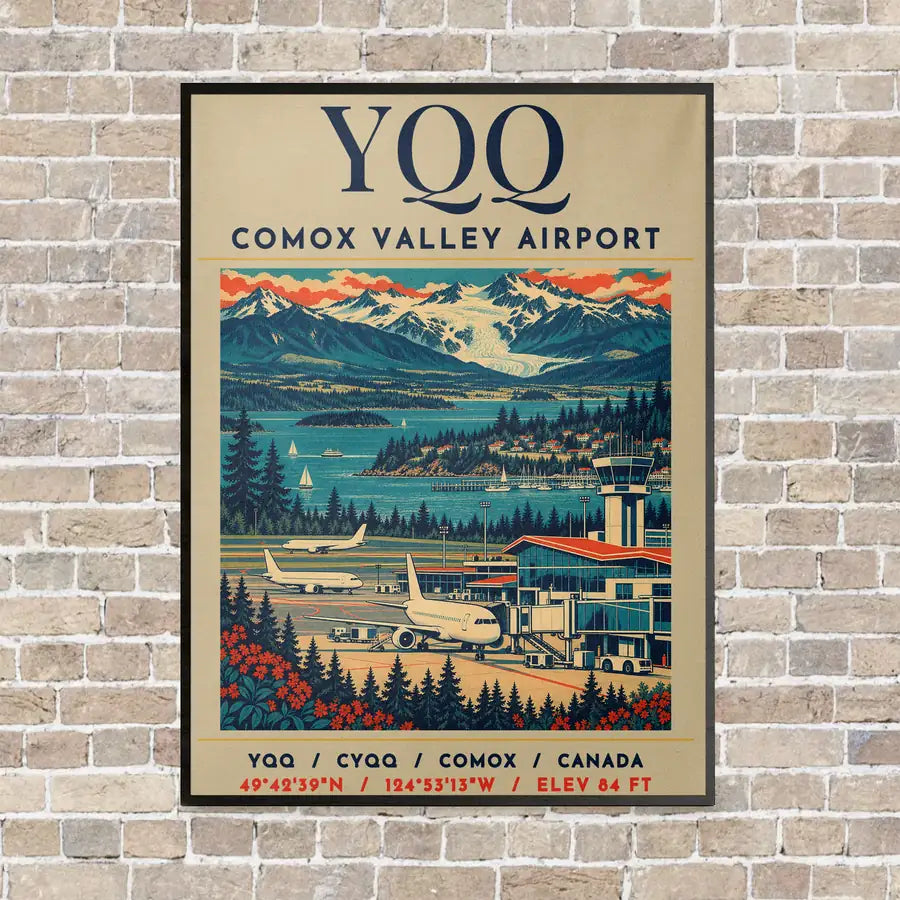 YQQ - Poster - Canvas Framed - Beige
