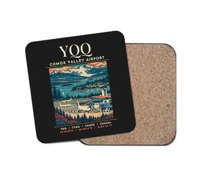 YQQ - Poster - Coaster - Black