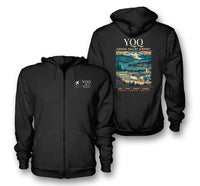 Thumbnail for YQQ - Poster - Zipped Hoodie - Black