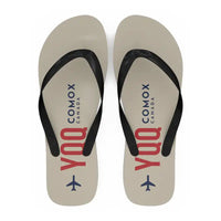 Thumbnail for Comox Valley Airport (YQQ) Slippers & Flip Flops - Slippers - Flip Flops - Code - Beige