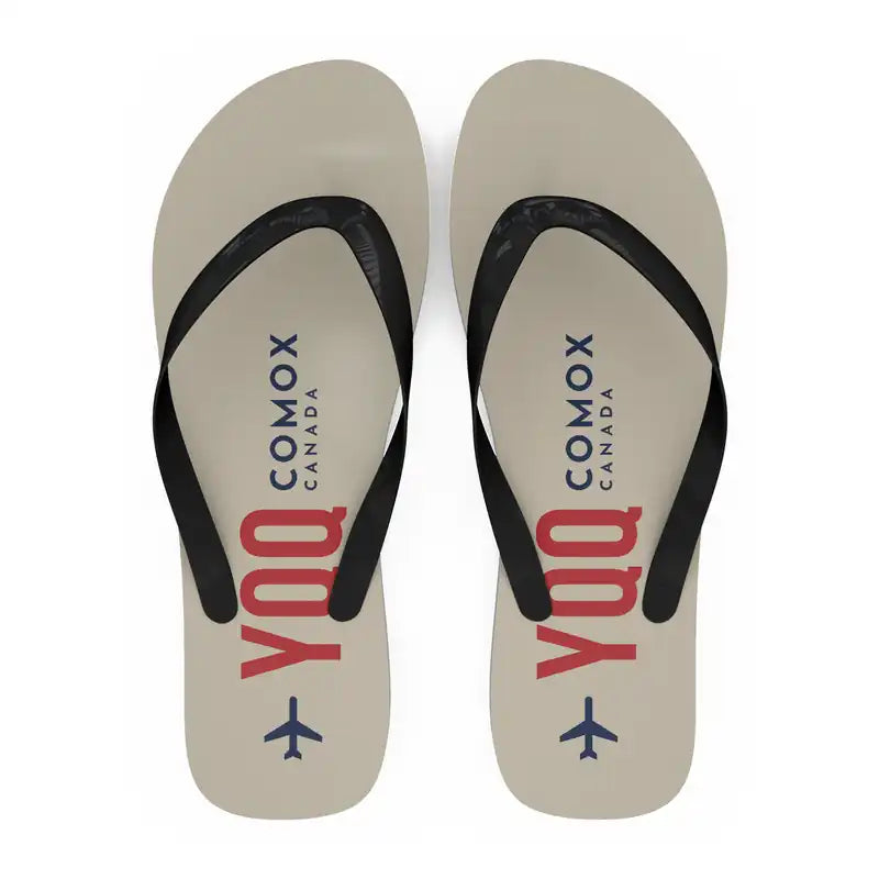 Comox Valley Airport (YQQ) Slippers & Flip Flops - Slippers - Flip Flops - Code - Beige