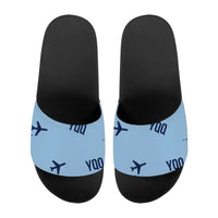 Thumbnail for Comox Valley Airport (YQQ) Slippers & Flip Flops - Slippers - Sport - Pattern - Light Blue
