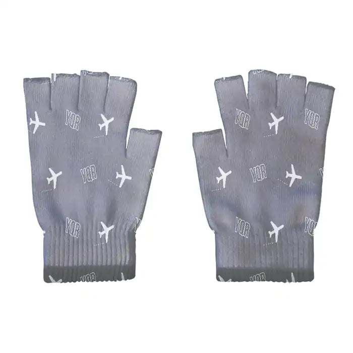 Regina International Airport (YQR) Gloves - Gloves - Cut - Pattern - Gray