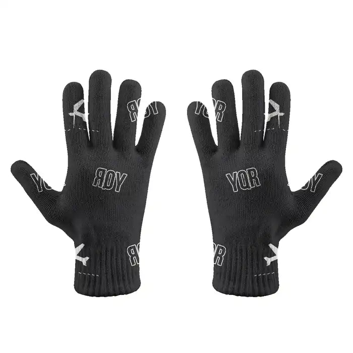 Regina International Airport (YQR) Gloves - Gloves - Full - Pattern - Black