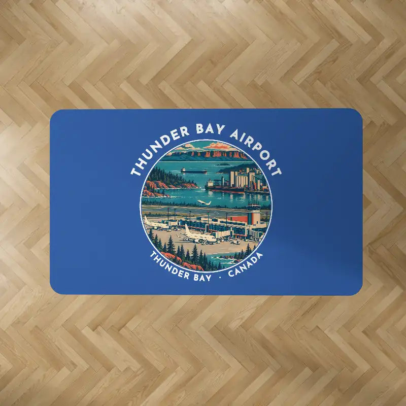 Thunder Bay International Airport (YQT) Carpets - Carpet Rectangle - Badge - Blue