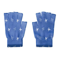 Thumbnail for Thunder Bay International Airport (YQT) Gloves - Gloves - Cut - Pattern - Blue
