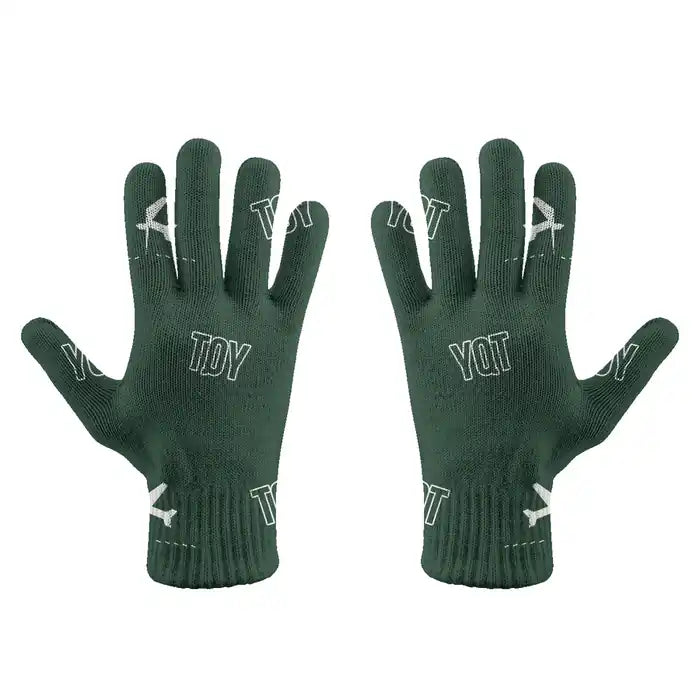 Thunder Bay International Airport (YQT) Gloves - Gloves - Full - Pattern - Dark Green