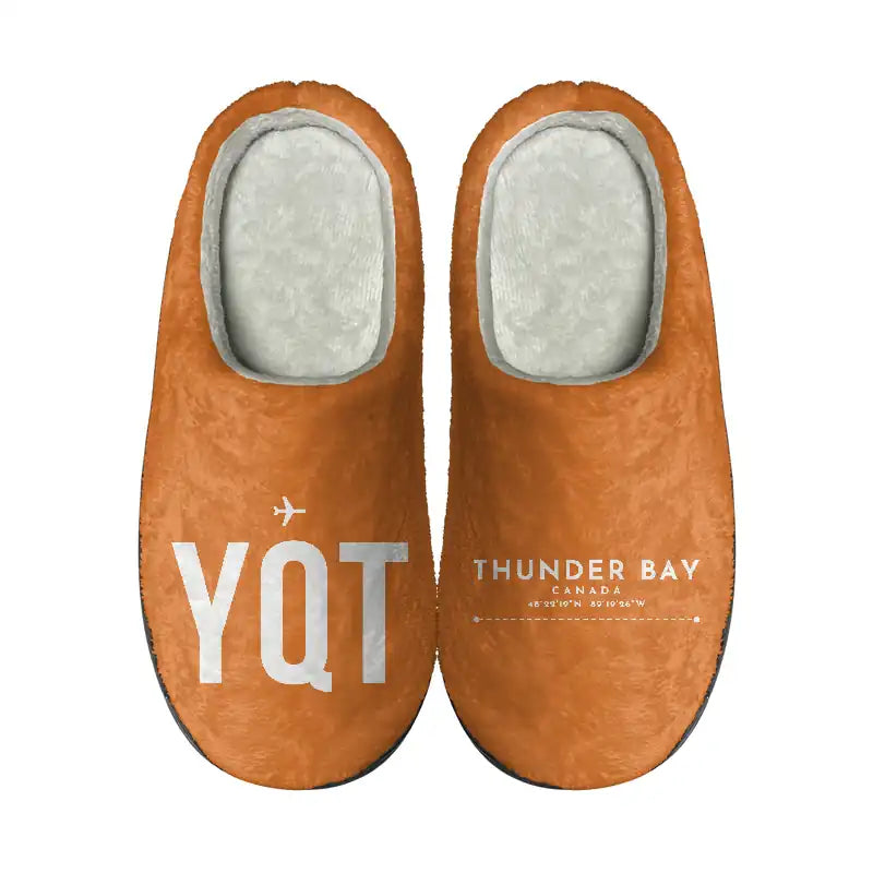 Thunder Bay International Airport (YQT) Slippers & Flip Flops - Slippers - Cotton - Code - Different - Orange