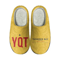 Thumbnail for Thunder Bay International Airport (YQT) Slippers & Flip Flops - Slippers - Cotton - Code - Different - Yellow