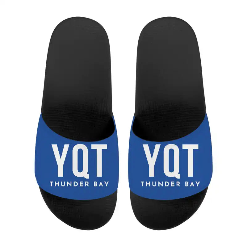 Thunder Bay International Airport (YQT) Slippers & Flip Flops - Slippers - Sport - Code - Blue