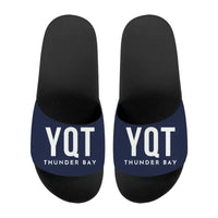 Thumbnail for Thunder Bay International Airport (YQT) Slippers & Flip Flops - Slippers - Sport - Code - Navy Blue
