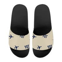 Thumbnail for Thunder Bay International Airport (YQT) Slippers & Flip Flops - Slippers - Sport - Pattern - Beige