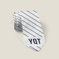 Thumbnail for Thunder Bay International Airport (YQT) Ties - Tie - Stripe - White