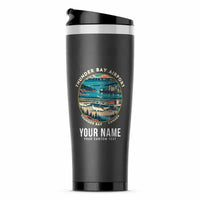 Thumbnail for Thunder Bay International Airport (YQT) Travel Mugs - Badge + Name - Stainless Steel (No Holder) - Gray