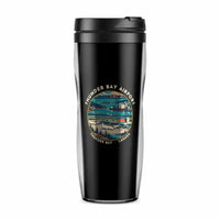 Thumbnail for Thunder Bay International Airport (YQT) Travel Mugs - Badge - Plastic (No Holder) - Black