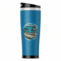 Thumbnail for Thunder Bay International Airport (YQT) Travel Mugs - Badge - Stainless Steel (No Holder) - Light Blue