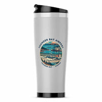 Thumbnail for Thunder Bay International Airport (YQT) Travel Mugs - Badge - Stainless Steel (No Holder) - Light Gray