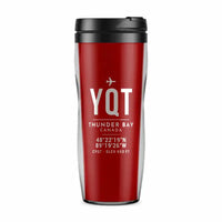 Thumbnail for Thunder Bay International Airport (YQT) Travel Mugs - ID Tag - Plastic (No Holder) - Red